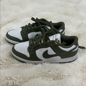Nike Olive and White Athletic Shoes